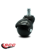 Service Caster 2 Inch Gloss Black Hooded Grip Ring Ball Casters, 4PK SCC-GR01S20-POS-GB-716-4